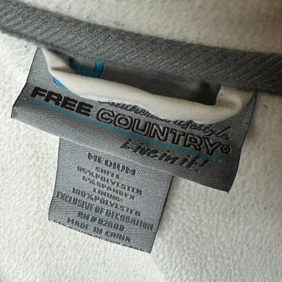 FREE COUNTRY All Weather Hooded Zip Up Jacket Coat Hoodie Size Medium - Picture 9 of 10